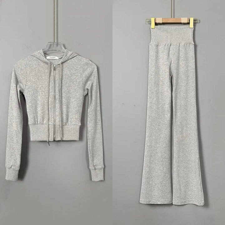 Gracie Crop Hoodie Two Piece Set
