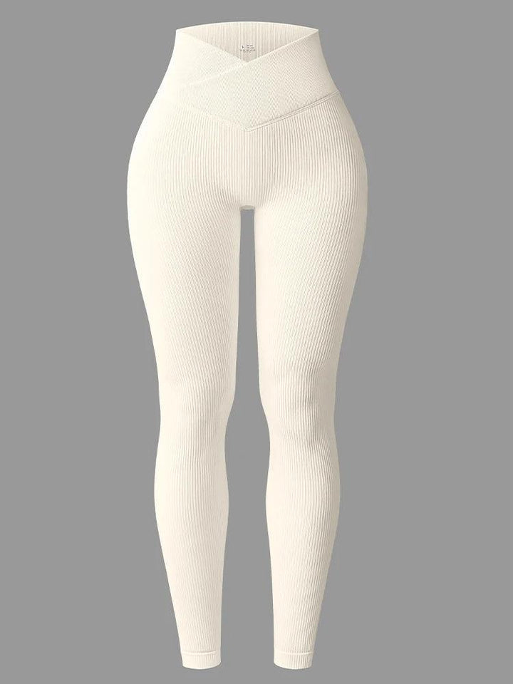 Poppy High Waist Ribbed Yoga Leggings