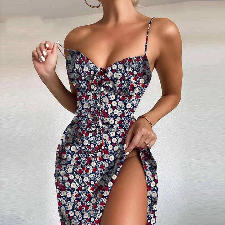 Amber Flower Mini Dresses