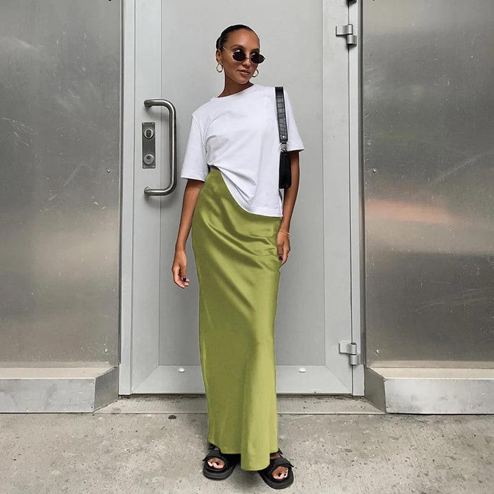 Antoinette Satin Maxi Skirt