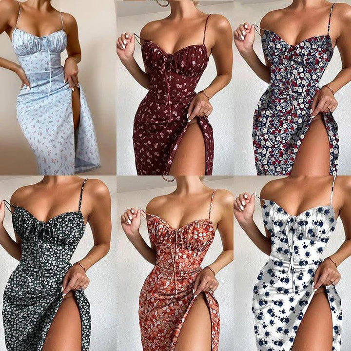 Amber Flower Mini Dresses