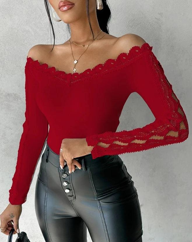 Kimberly Long-sleeved Lace Top