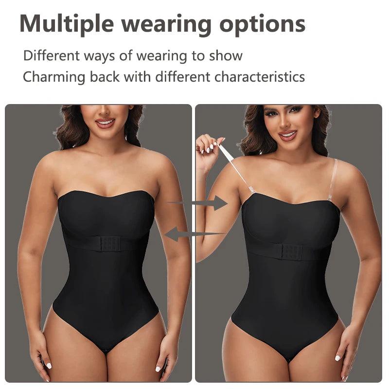 Meghan Strapless Thong Bodysuit Shape wear