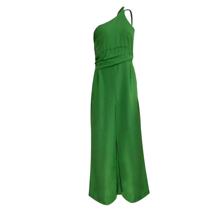 Emberly One-Shoulder One-Piece Jumpsuit