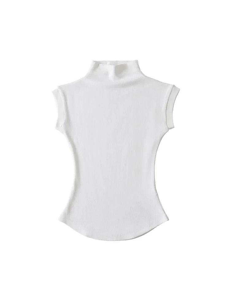 Phoebe Turtleneck Sleeveless Tops
