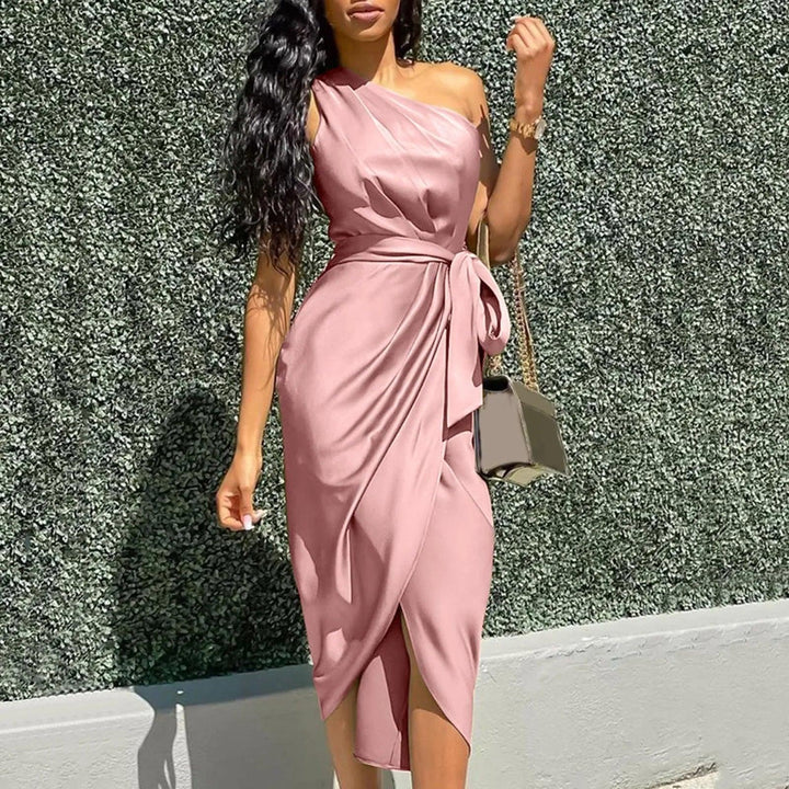 Lucy One Shoulder Midi Dress
