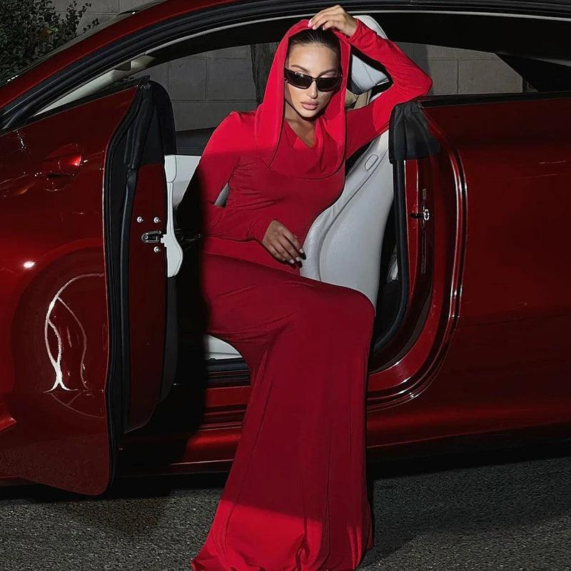 Robyn Hooded Maxi Dress