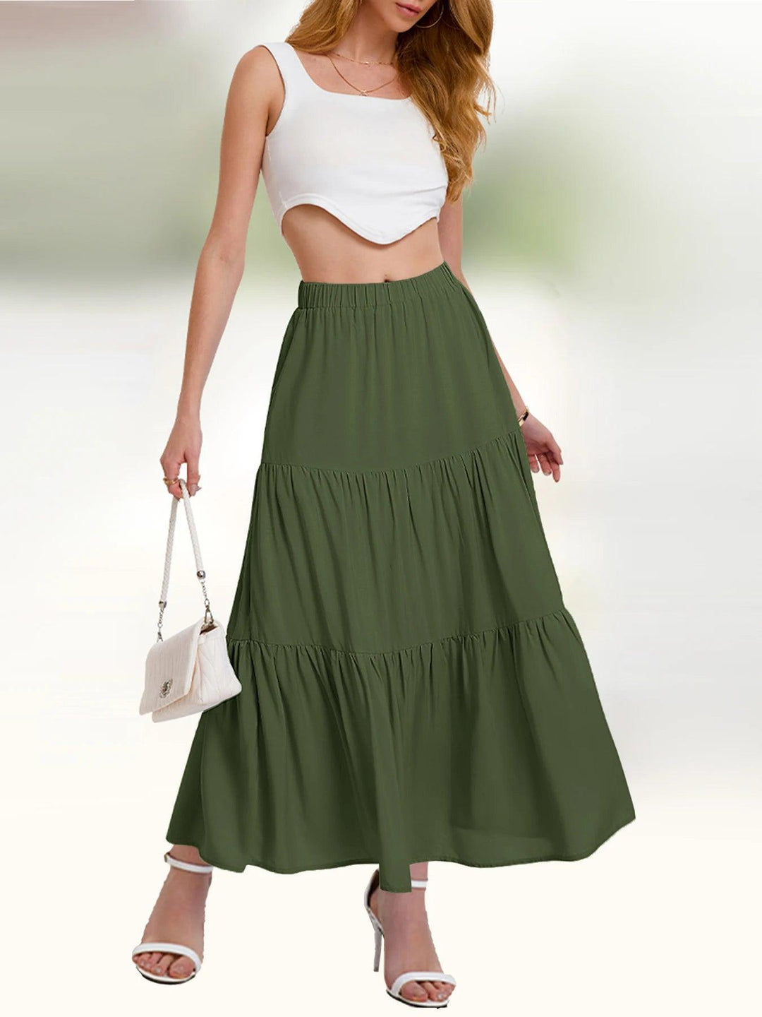 Amelia A-line Maxi Skirt