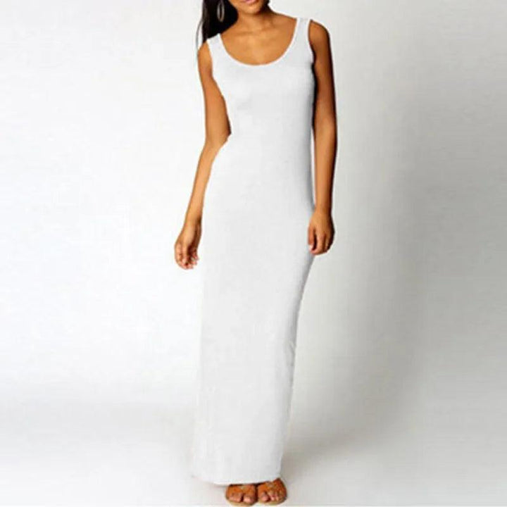 Viola Sleeveless Stretch Maxi Dress
