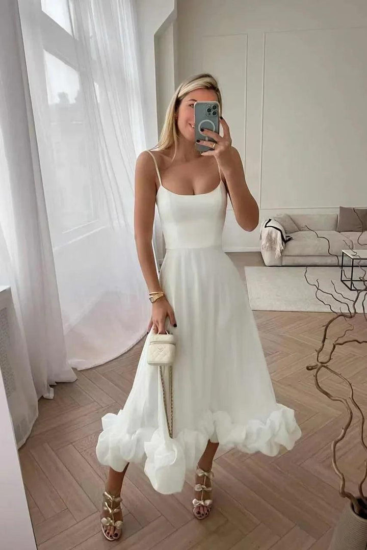 Mabel Frills Evening Maxi Dress