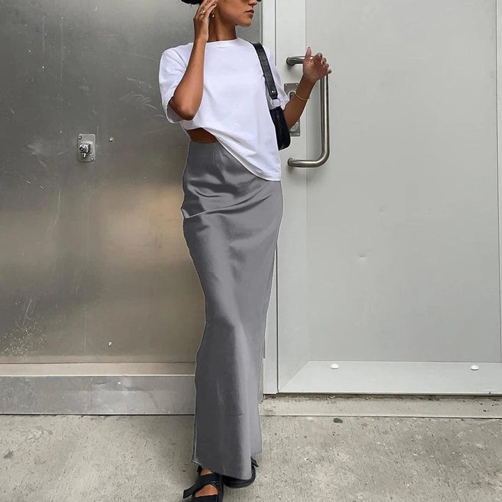 Antoinette Satin Maxi Skirt