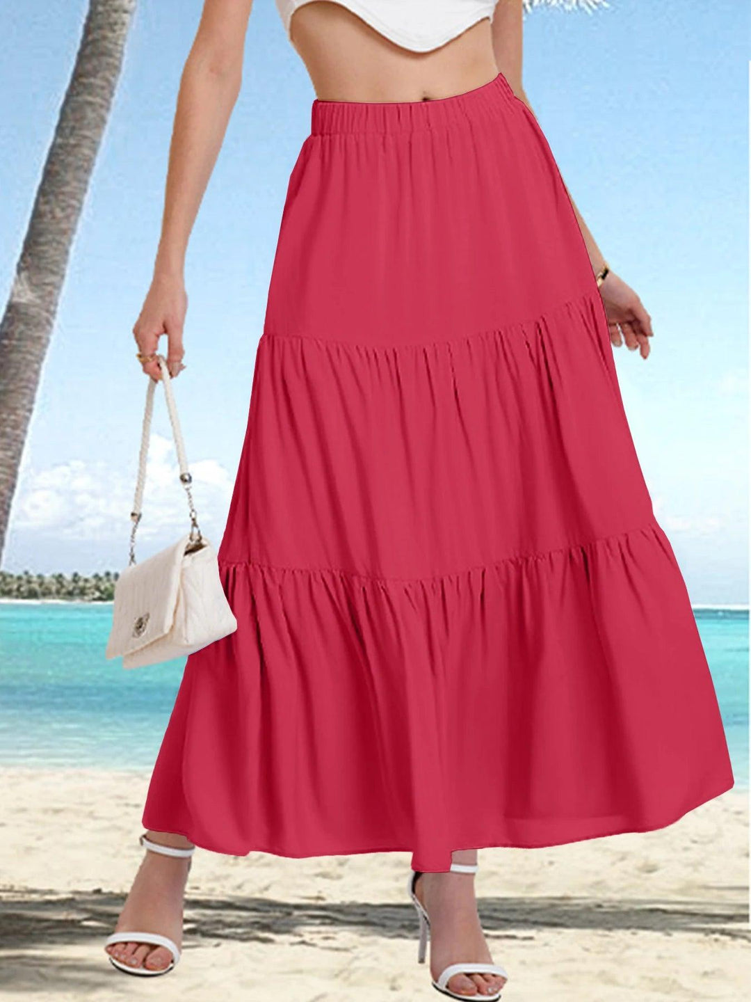 Amelia A-line Maxi Skirt