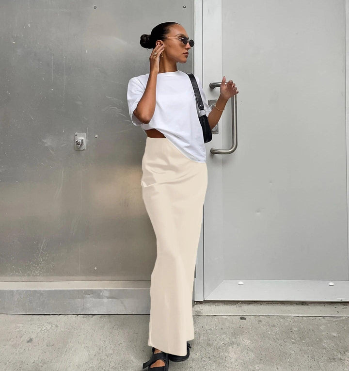 Antoinette Satin Maxi Skirt