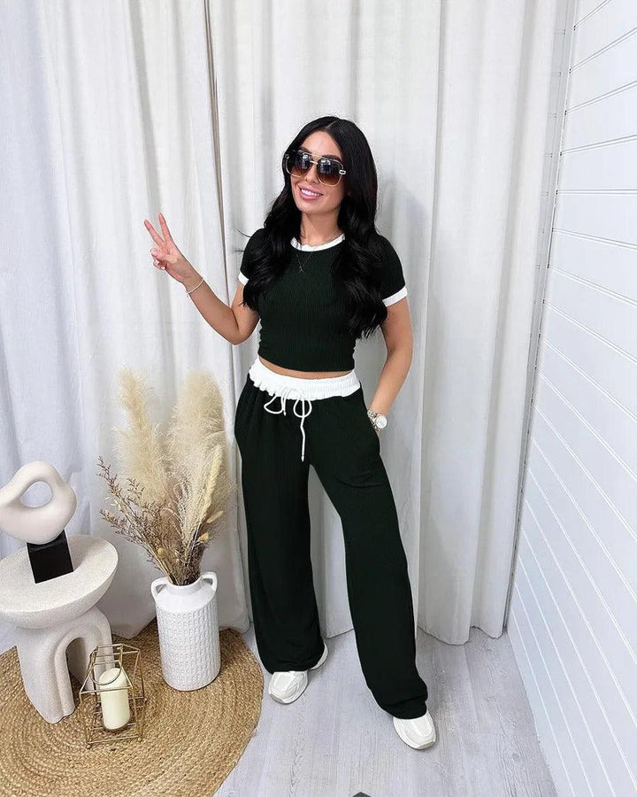 Maeve Crop Top Two Piece Set
