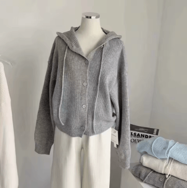 Mary Button Hoodie