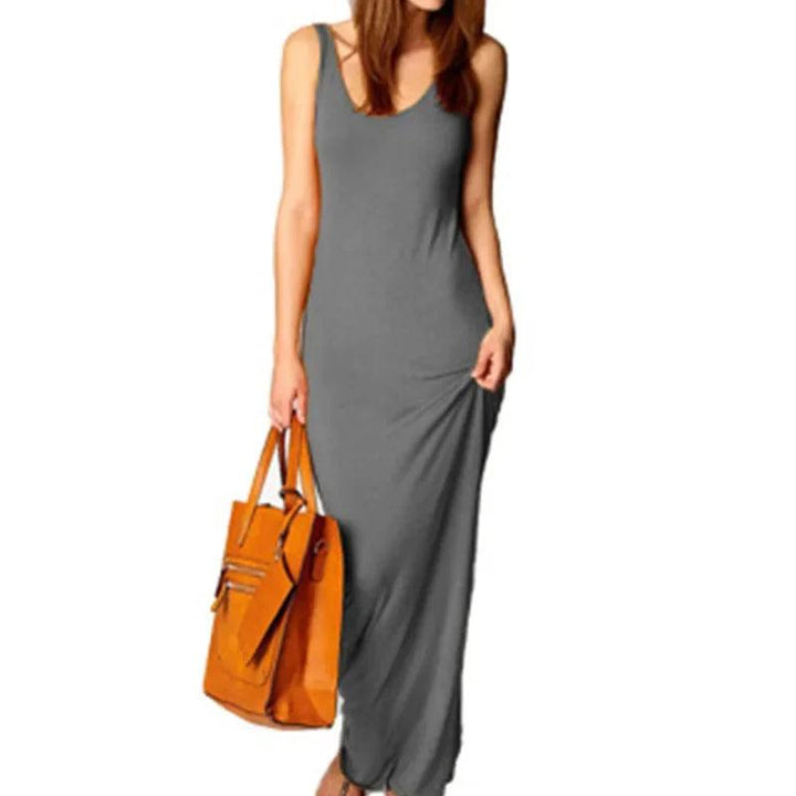 Viola Sleeveless Stretch Maxi Dress