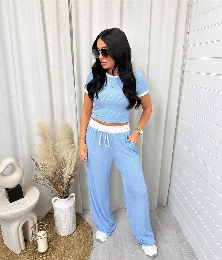 Maeve Crop Top Two Piece Set