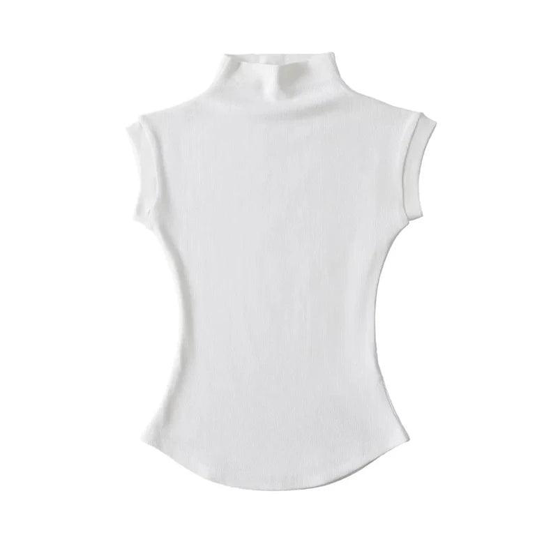 Phoebe Turtleneck Sleeveless Tops