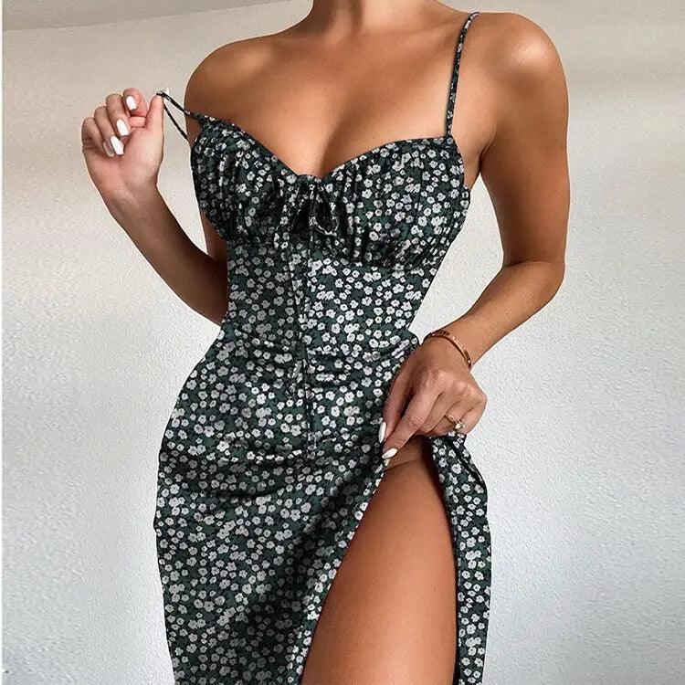 Amber Flower Mini Dresses