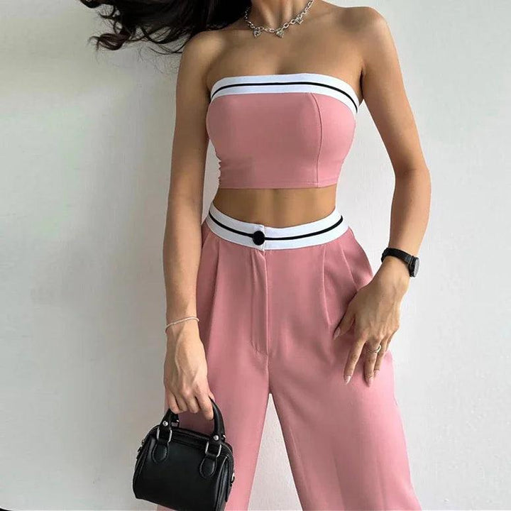 Eleanor Crop Top Two Piece Set