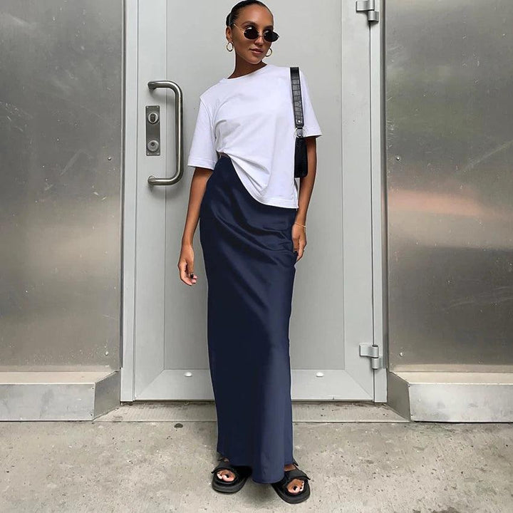 Antoinette Satin Maxi Skirt