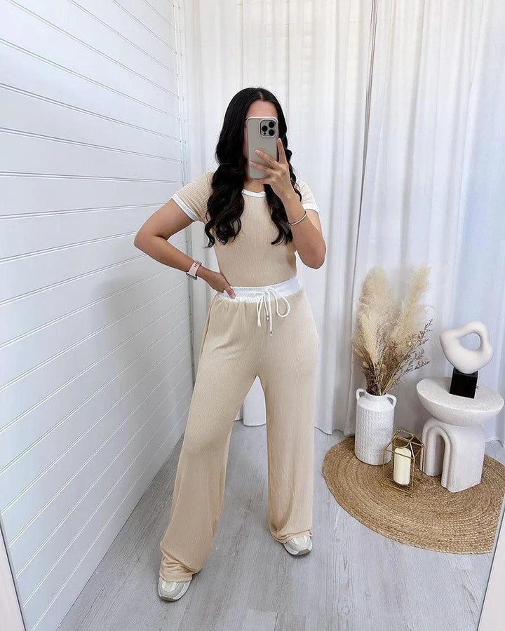 Maeve Crop Top Two Piece Set