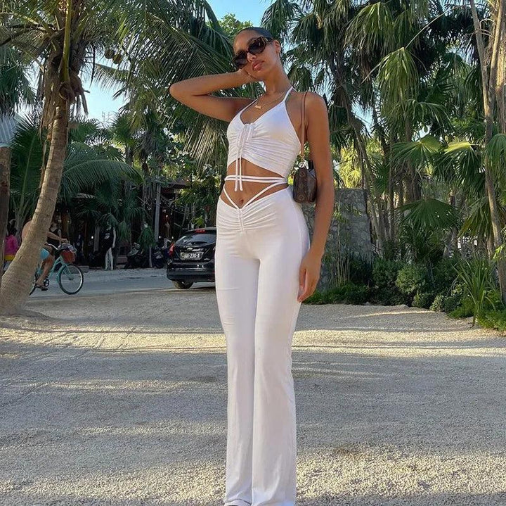 Lyla Crop Top Two Piece Set