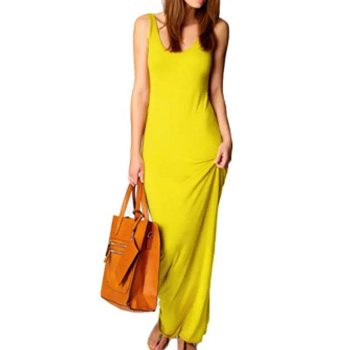 Viola Sleeveless Stretch Maxi Dress