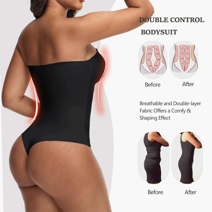 Meghan Strapless Thong Bodysuit Shape wear