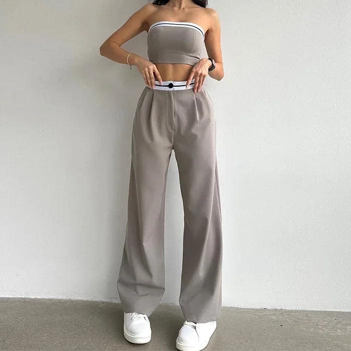 Eleanor Crop Top Two Piece Set