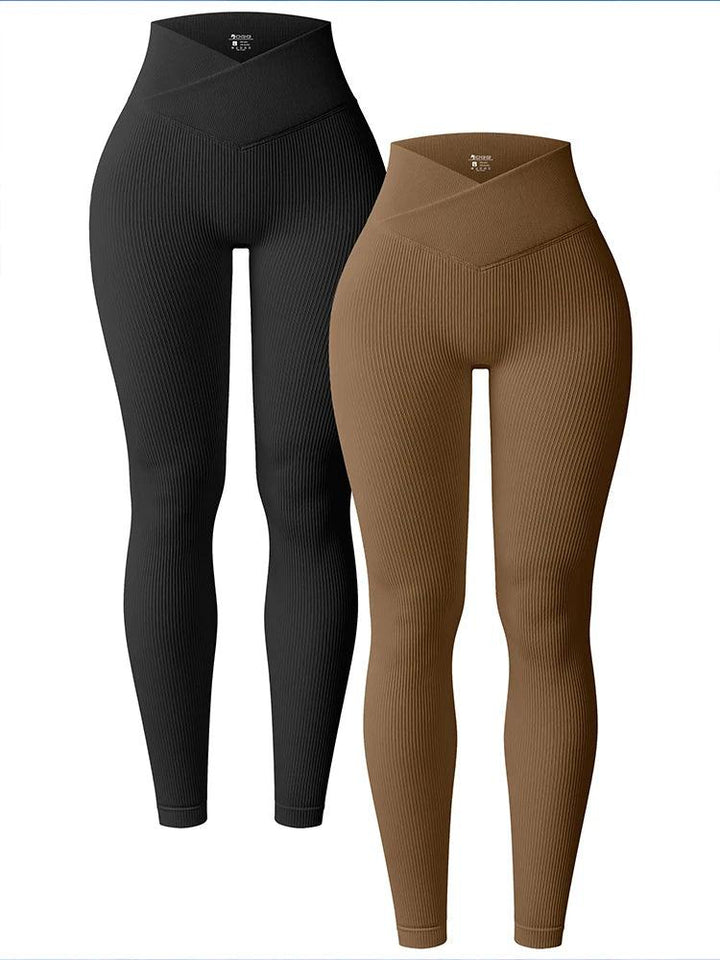Poppy High Waist Ribbed Yoga Leggings