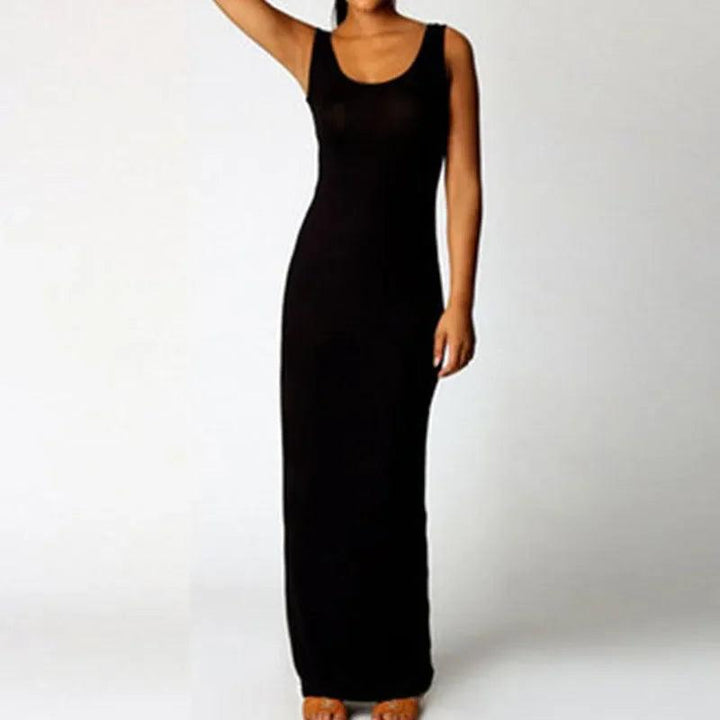 Viola Sleeveless Stretch Maxi Dress