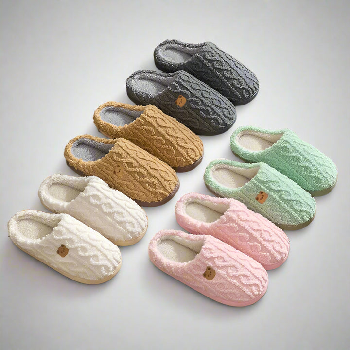 Skyla Teddy Bear Slippers